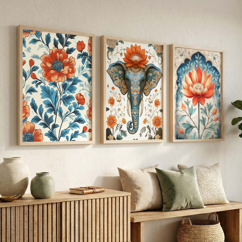 Traditional   Wall Art  Paintings for Living Room - Wall Poster With frames