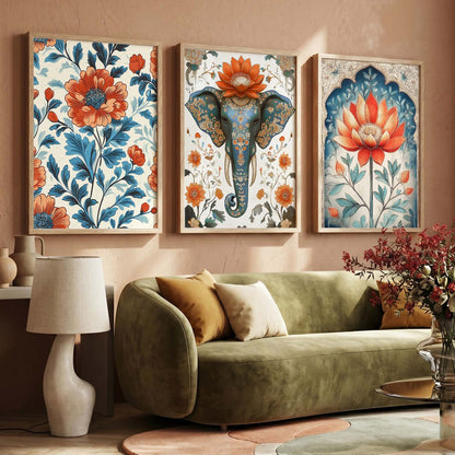Traditional   Wall Art  Paintings for Living Room - Wall Poster With frames