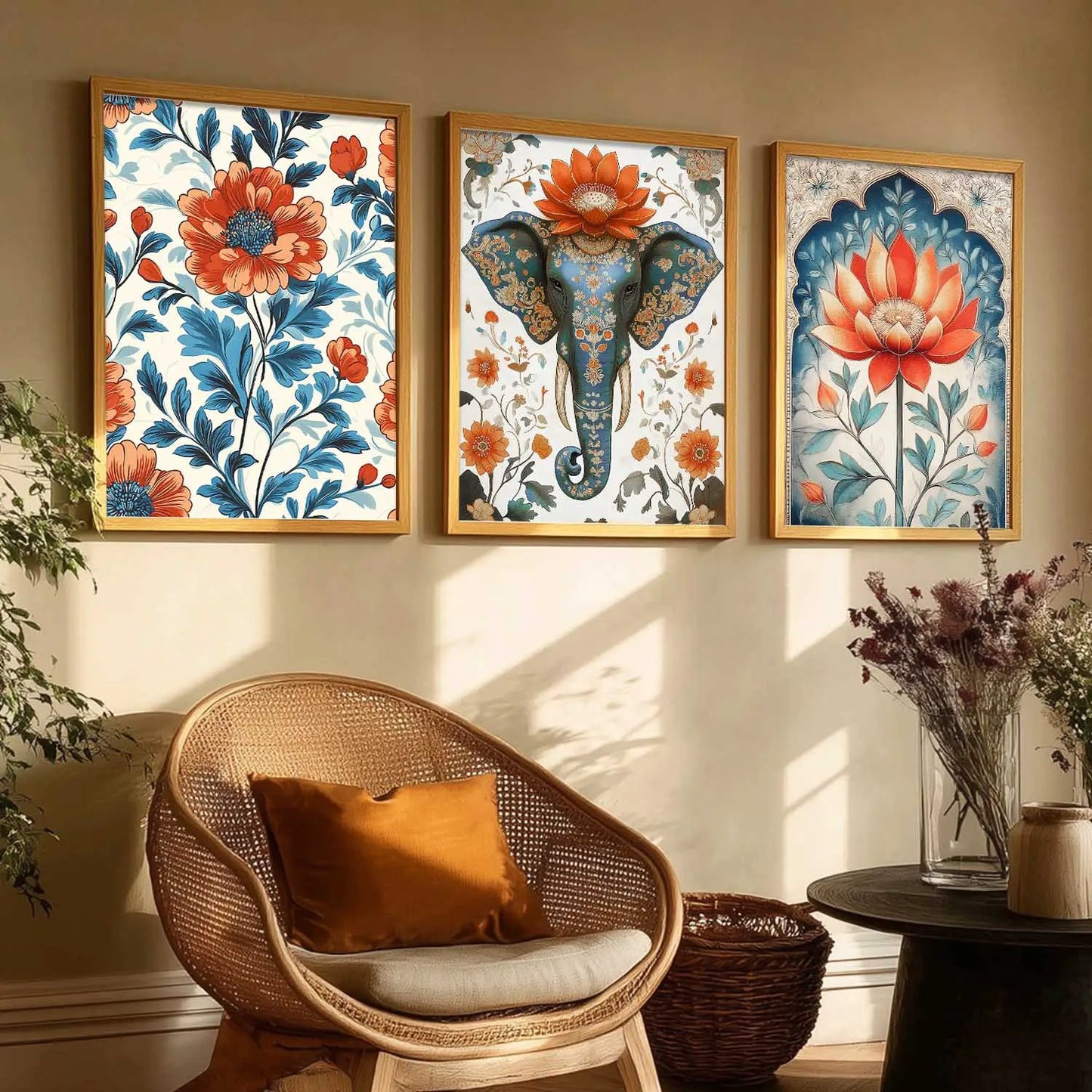 Traditional   Wall Art  Paintings for Living Room - Wall Poster With frames