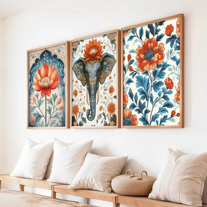 Traditional   Wall Art  Paintings for Living Room - Wall Poster With frames