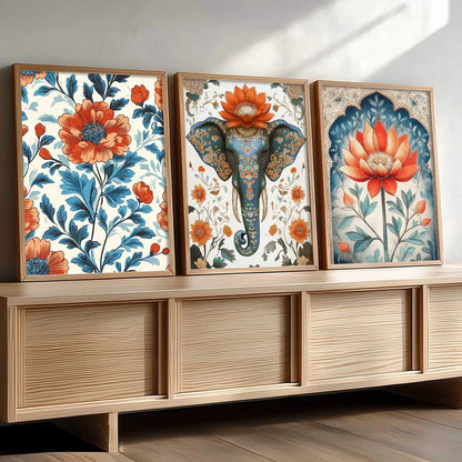 Traditional   Wall Art  Paintings for Living Room - Wall Poster With frames