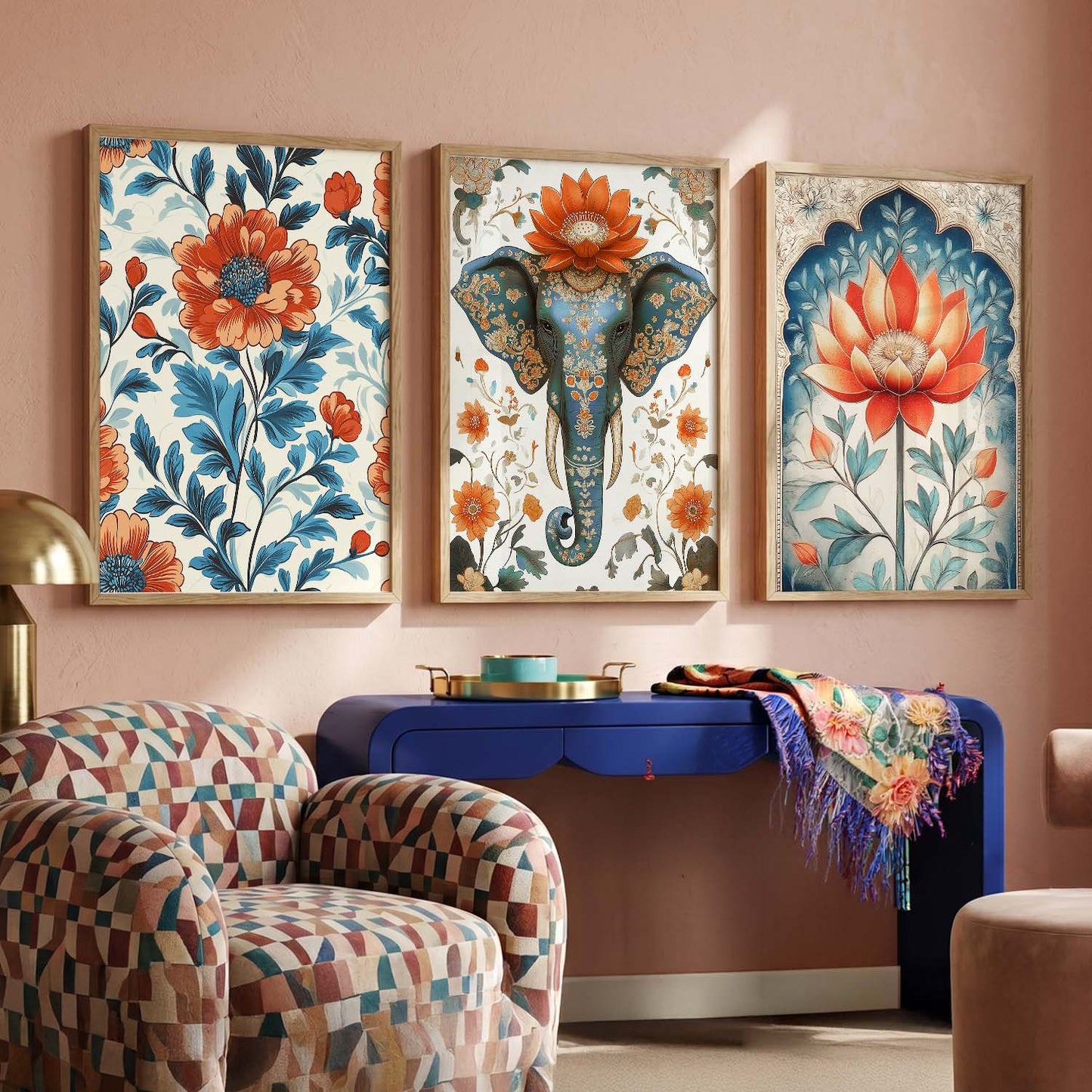 Traditional   Wall Art  Paintings for Living Room - Wall Poster With frames