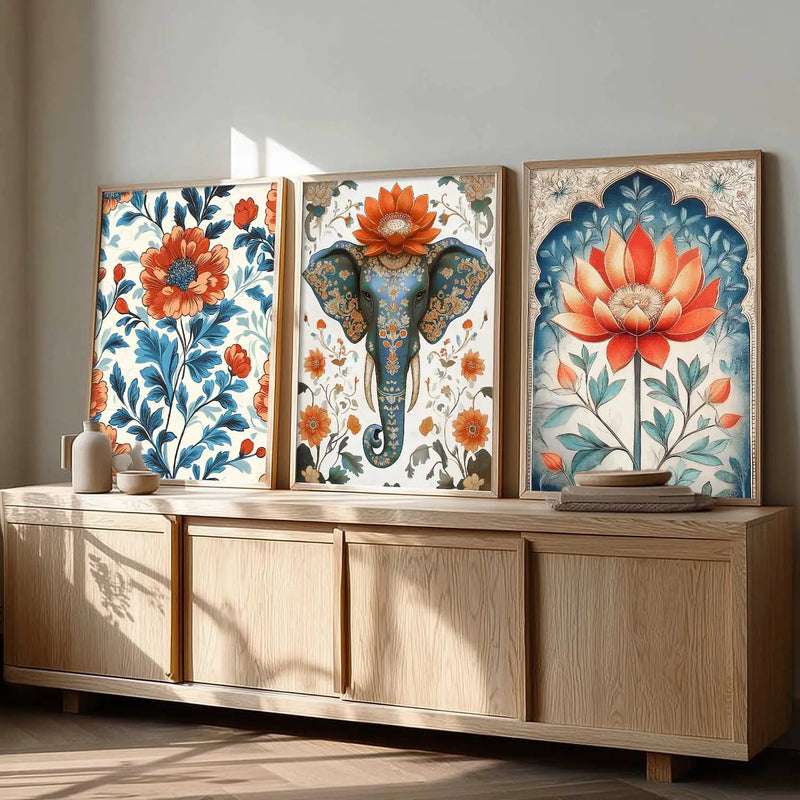 Traditional   Wall Art  Paintings for Living Room - Wall Poster With frames