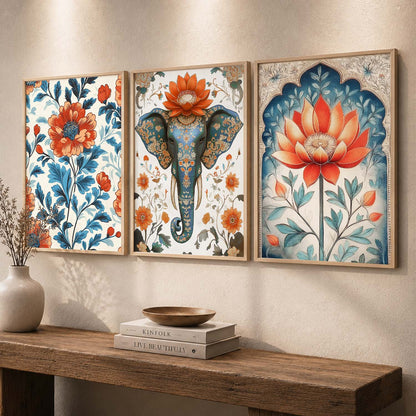 Traditional   Wall Art  Paintings for Living Room - Wall Poster With frames
