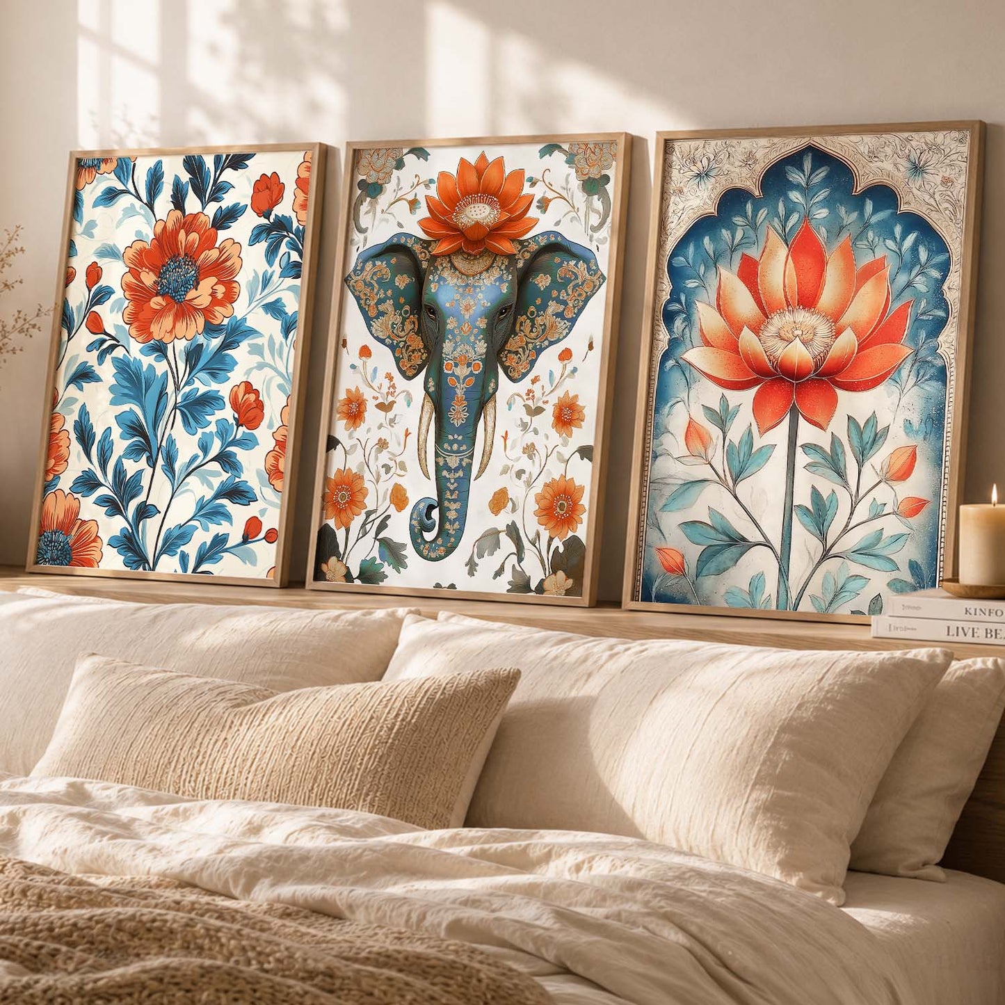 Traditional   Wall Art  Paintings for Living Room - Wall Poster With frames