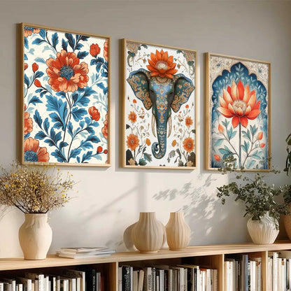 Traditional   Wall Art  Paintings for Living Room - Wall Poster With frames
