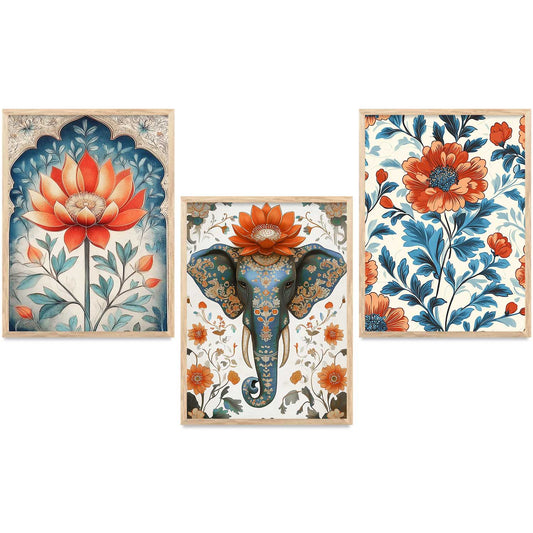 Traditional   Wall Art  Paintings for Living Room - Wall Poster With frames