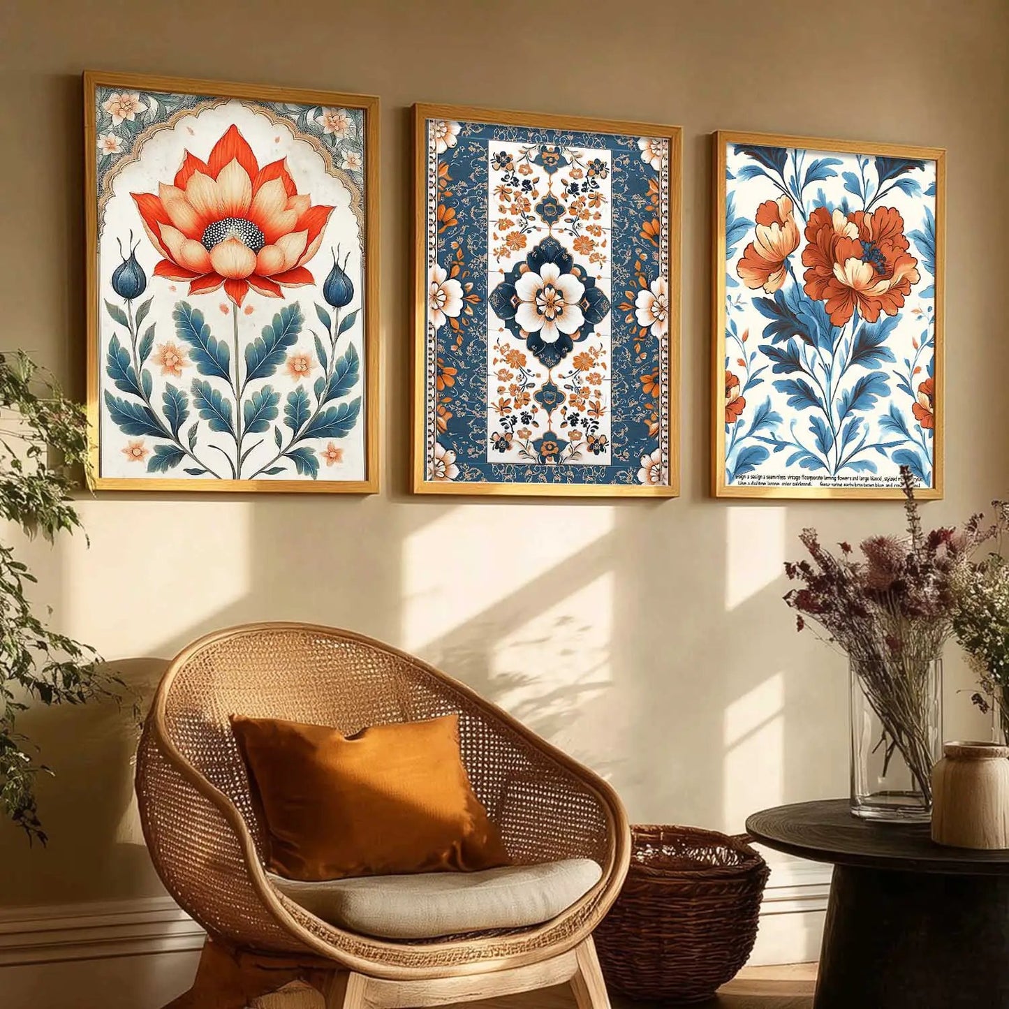 Traditional   Wall  Art Paintings for Living Room - Wall Poster With frames