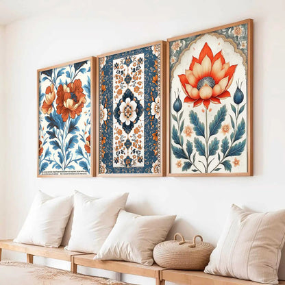Traditional   Wall  Art Paintings for Living Room - Wall Poster With frames