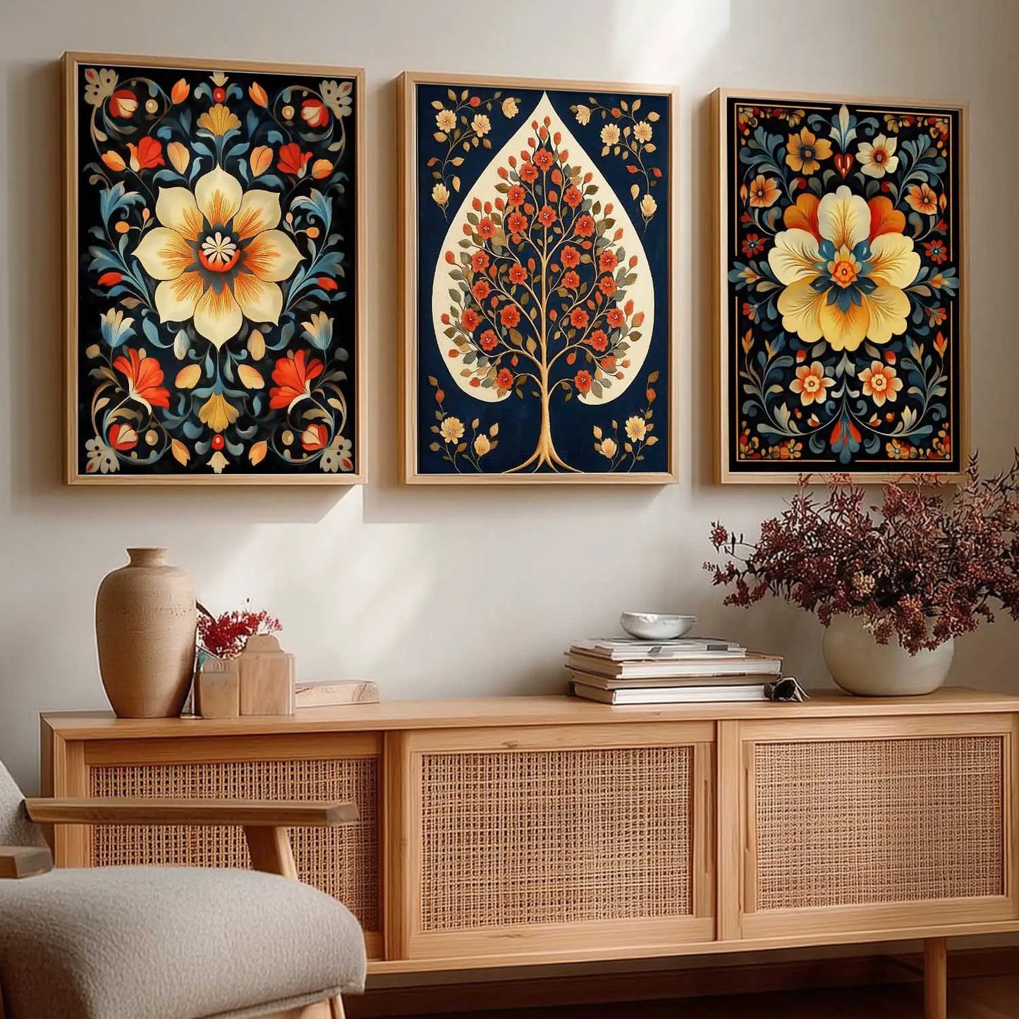 Traditional  Wall  Art Paintings for Living Room - Wall Poster With frames