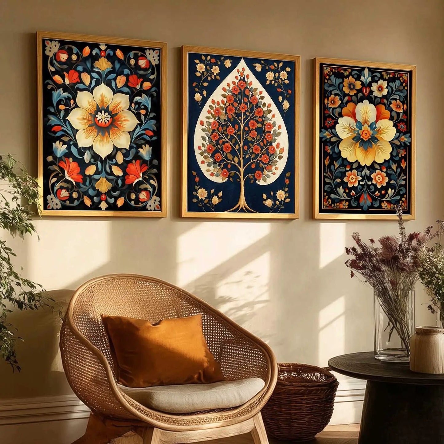 Traditional  Wall  Art Paintings for Living Room - Wall Poster With frames