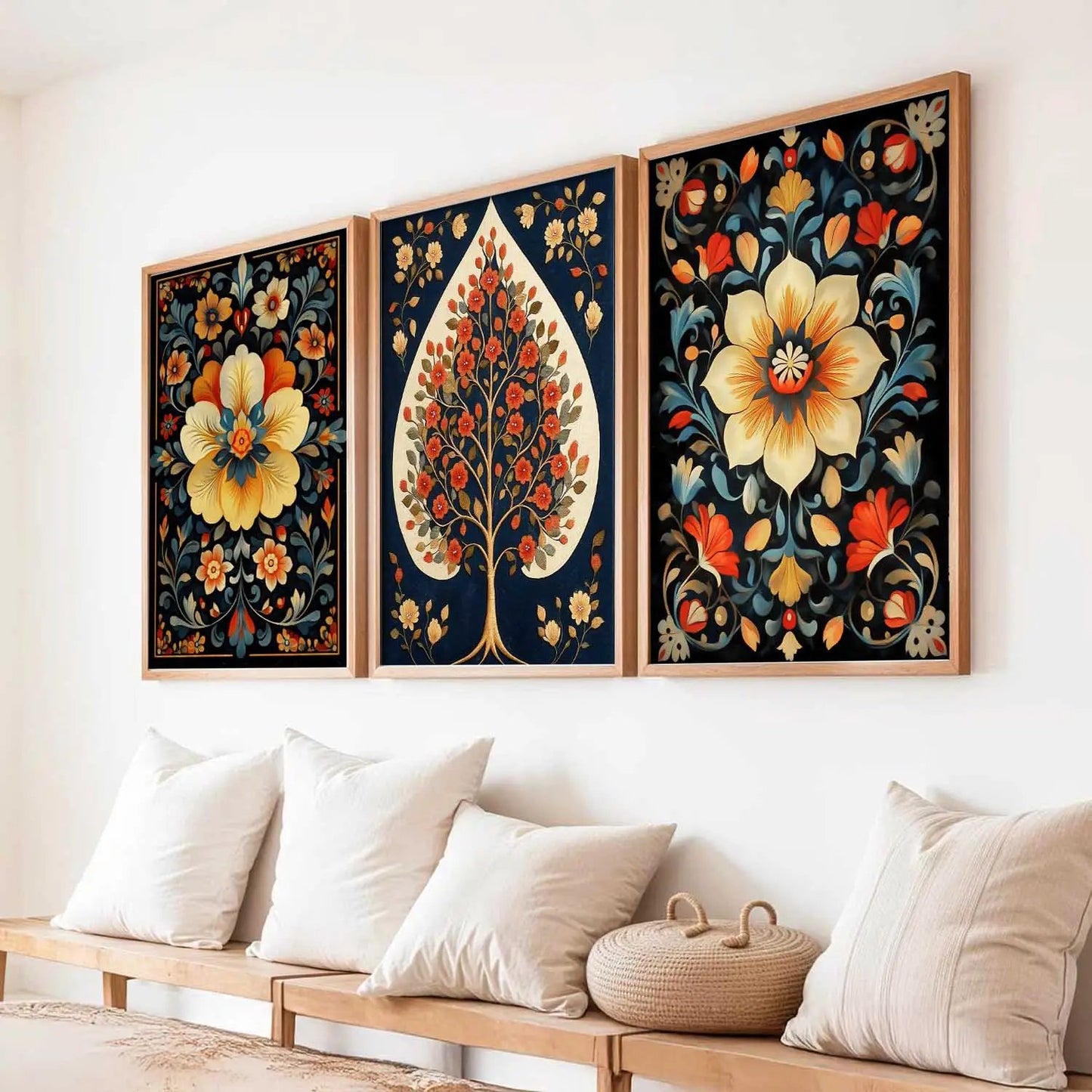 Traditional  Wall  Art Paintings for Living Room - Wall Poster With frames
