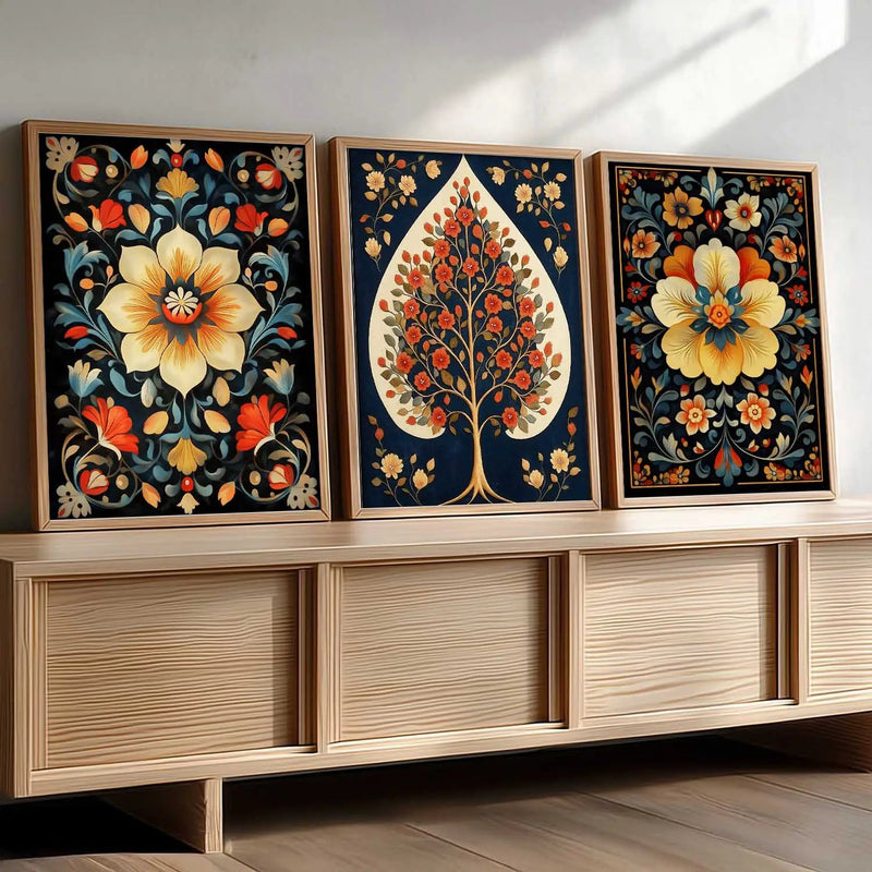 Traditional  Wall  Art Paintings for Living Room - Wall Poster With frames