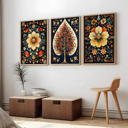 Traditional  Wall  Art Paintings for Living Room - Wall Poster With frames