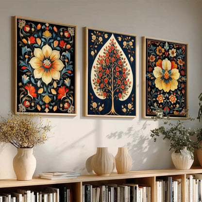 Traditional  Wall  Art Paintings for Living Room - Wall Poster With frames