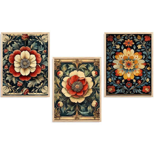 Floral   Wall Art  Paintings for Living Room - Wall Poster With frames