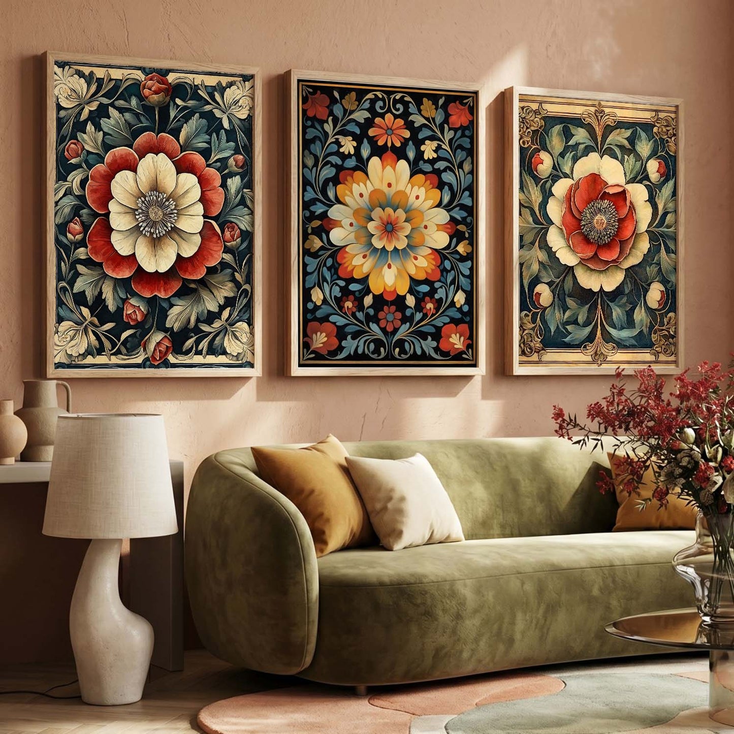 Traditional Wall Art  Paintings for Living Room - Wall Poster With frames