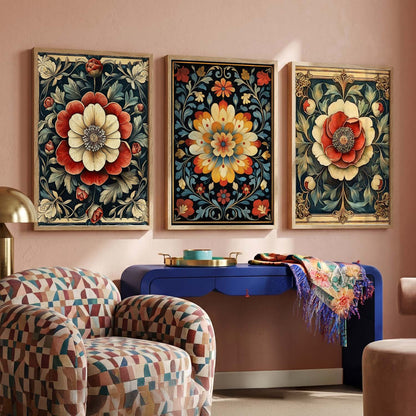Traditional Wall Art  Paintings for Living Room - Wall Poster With frames