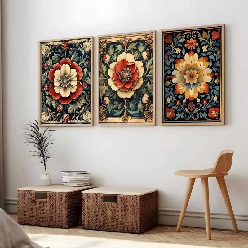 Traditional Wall Art  Paintings for Living Room - Wall Poster With frames