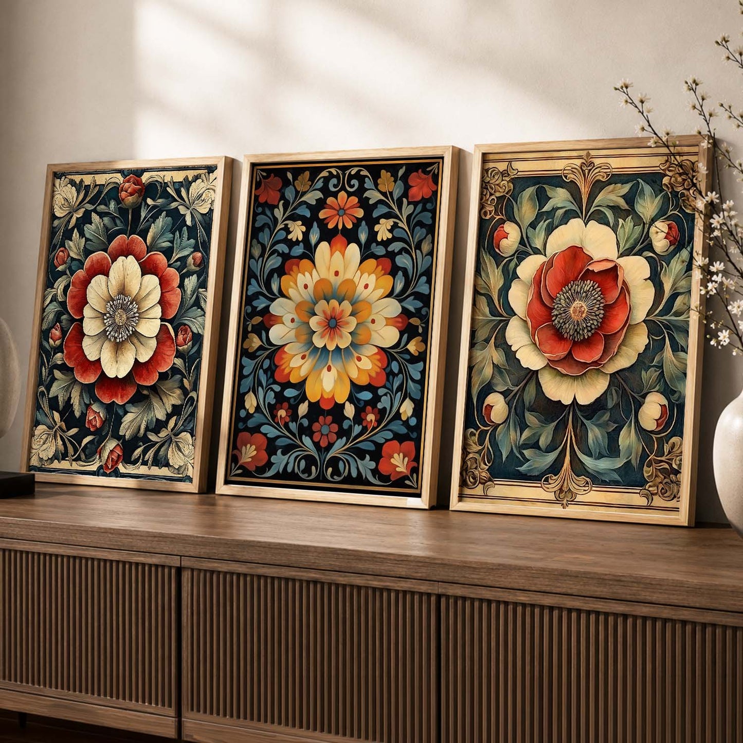 Traditional Wall Art  Paintings for Living Room - Wall Poster With frames