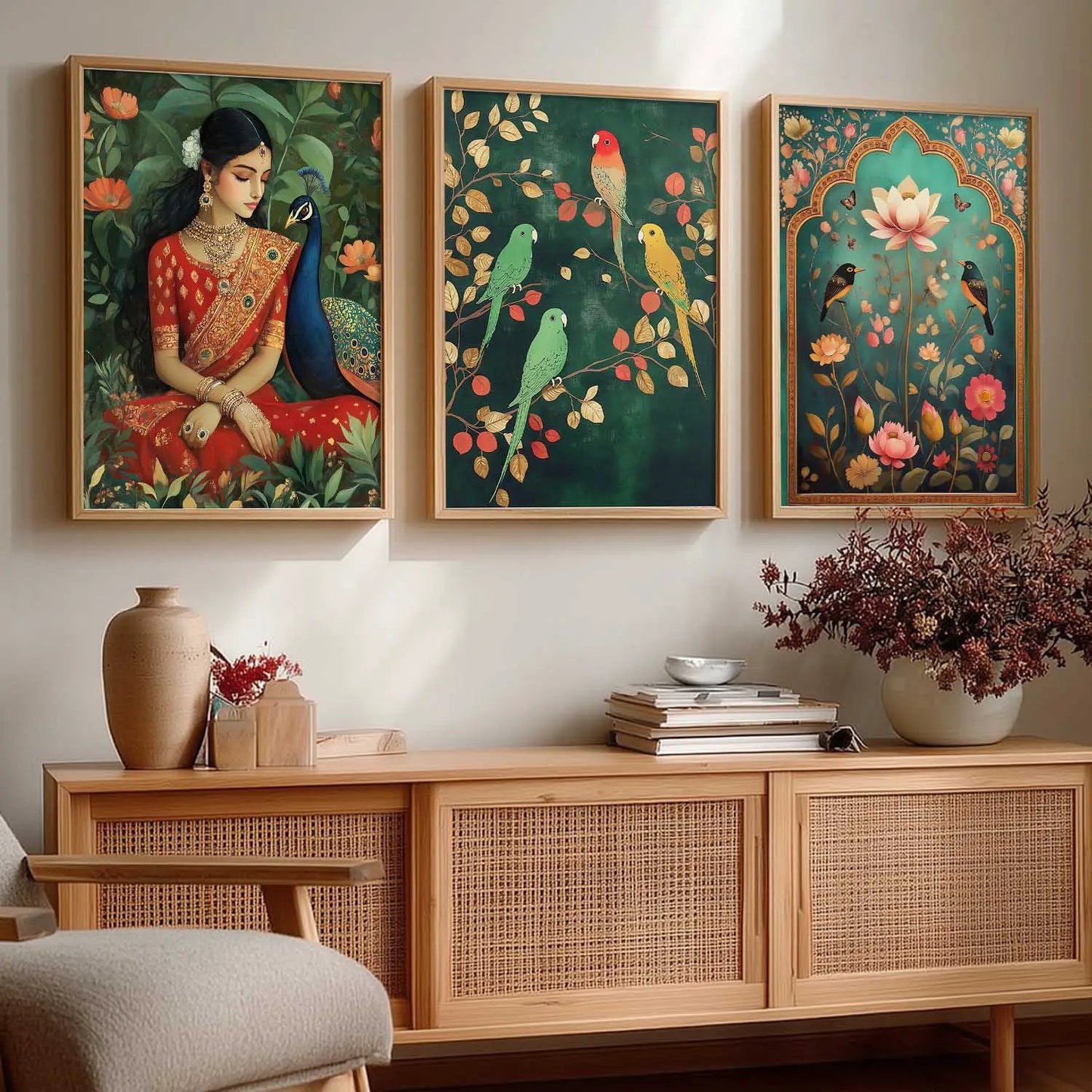 Traditional Wall Art  Paintings for Living Room - Wall Poster With frames