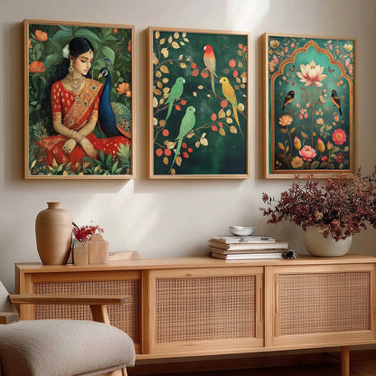 Traditional Wall Art  Paintings for Living Room - Wall Poster With frames
