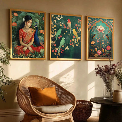 Traditional Wall Art  Paintings for Living Room - Wall Poster With frames