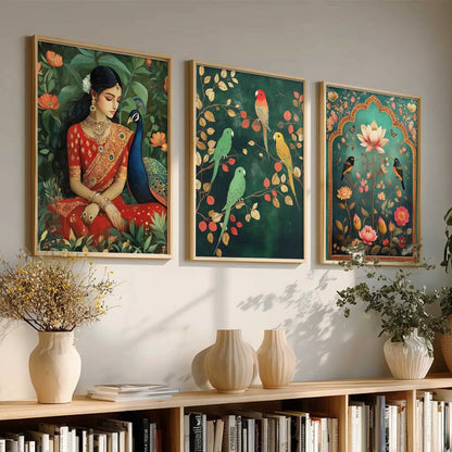 Traditional Wall Art  Paintings for Living Room - Wall Poster With frames