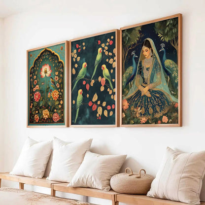 Traditional Wall  Art Paintings for Living Room - Wall Poster With frames