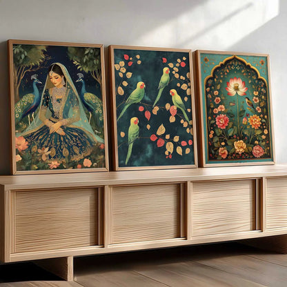 Traditional Wall  Art Paintings for Living Room - Wall Poster With frames