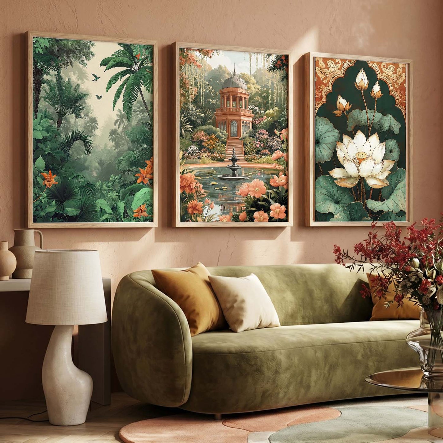 Traditional Wall  Art Paintings for Living Room - Wall Poster With frames