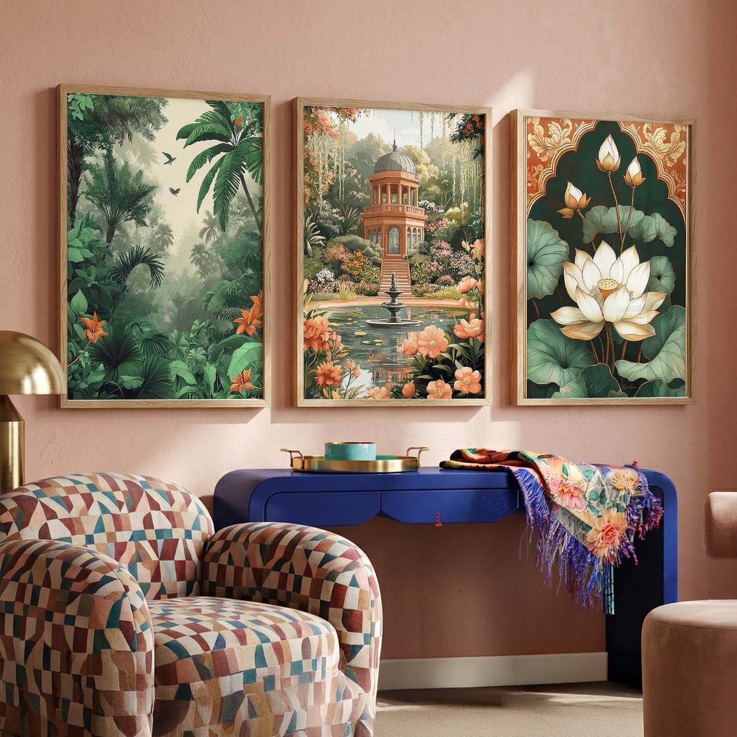Traditional Wall  Art Paintings for Living Room - Wall Poster With frames