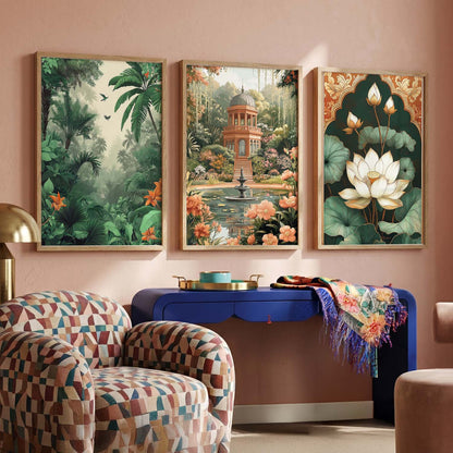 Traditional Wall  Art Paintings for Living Room - Wall Poster With frames