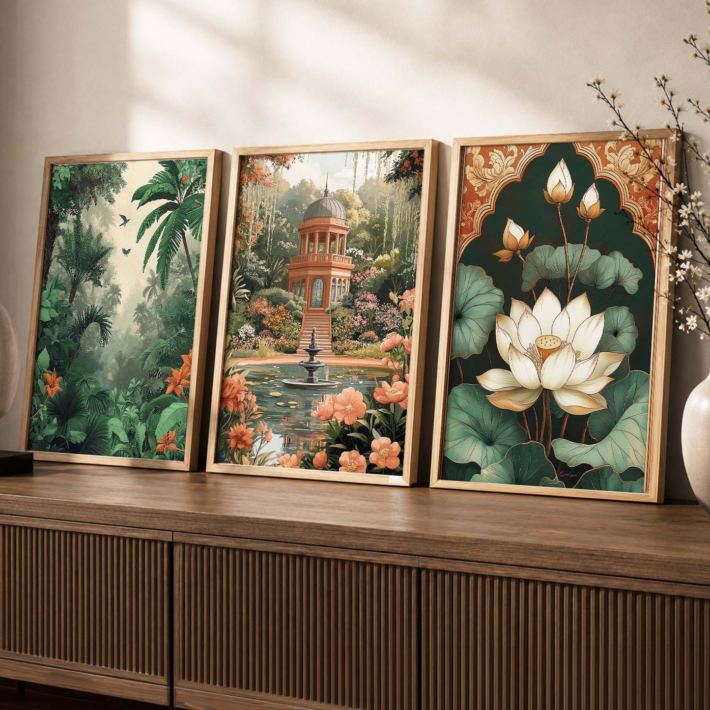 Traditional Wall  Art Paintings for Living Room - Wall Poster With frames