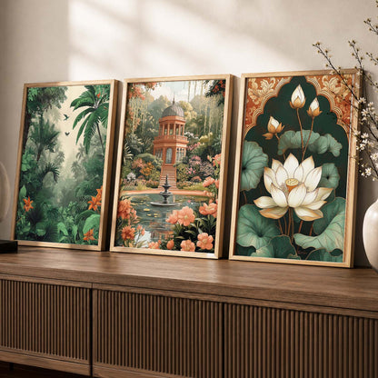 Traditional Wall  Art Paintings for Living Room - Wall Poster With frames