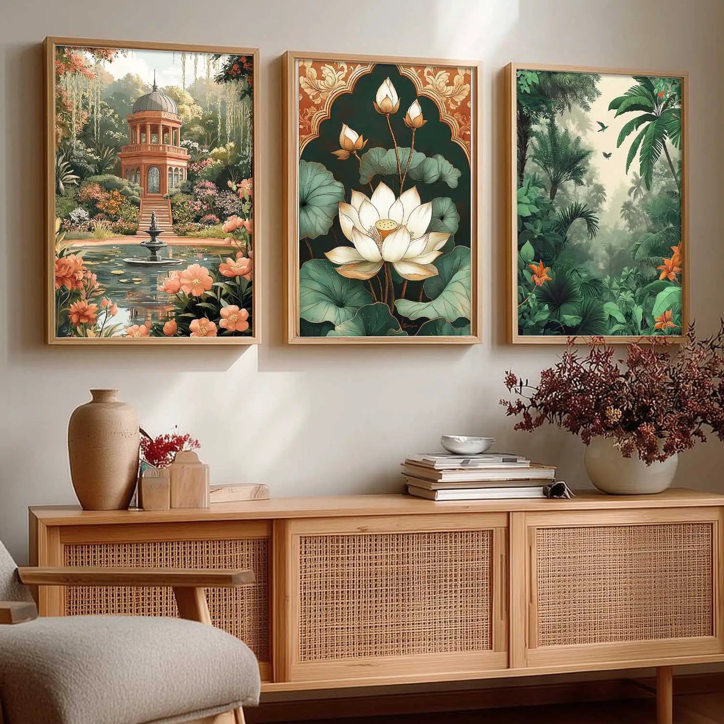 Traditional Wall  Art Paintings for Living Room - Wall Poster With frames