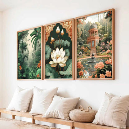 Traditional Wall  Art Paintings for Living Room - Wall Poster With frames