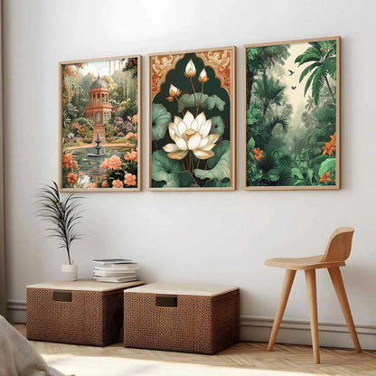 Traditional Wall  Art Paintings for Living Room - Wall Poster With frames