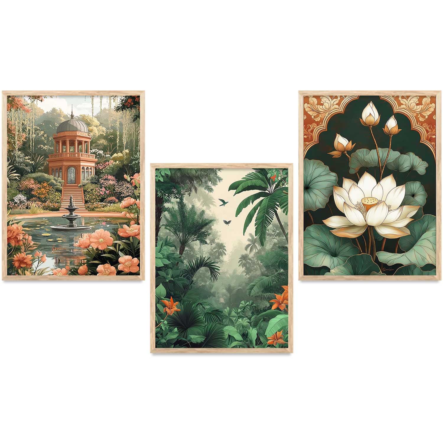 Nature Wall Art Paintings for Living Room - Wall Poster With frames ...