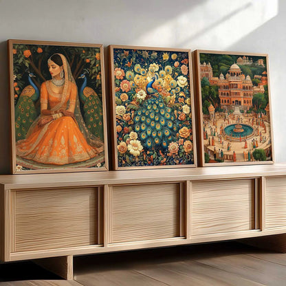 Traditional Wall Art  Paintings for Living Room - Wall Poster With frames