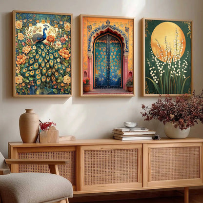 Traditional Wall  Art Paintings for Living Room - Wall Poster With frames