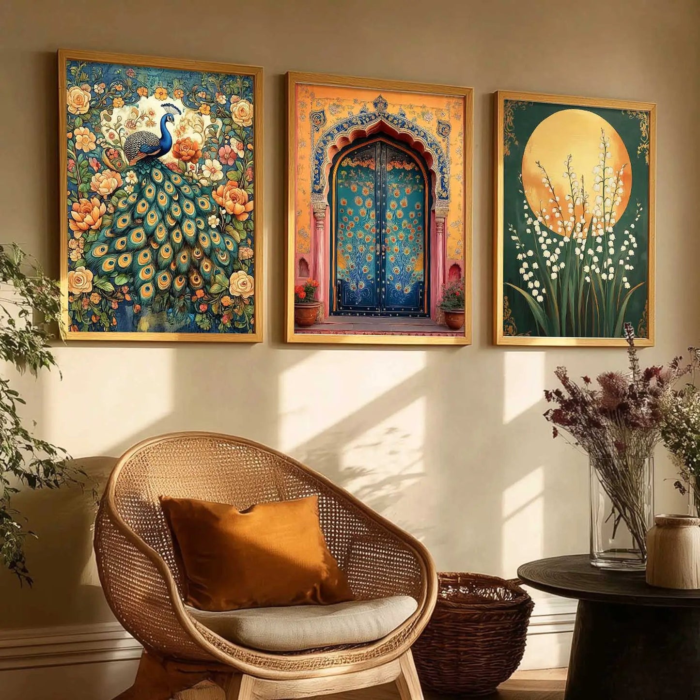 Traditional Wall  Art Paintings for Living Room - Wall Poster With frames