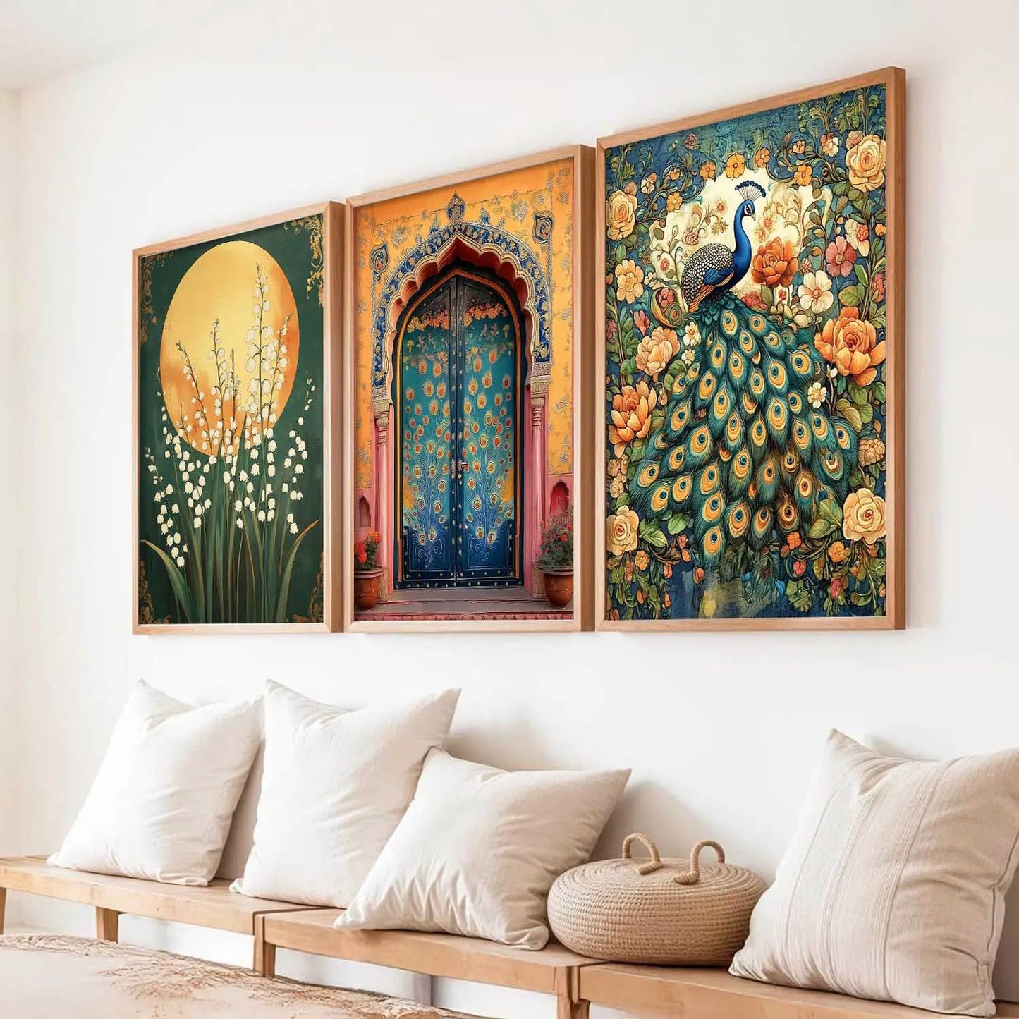 Traditional Wall  Art Paintings for Living Room - Wall Poster With frames