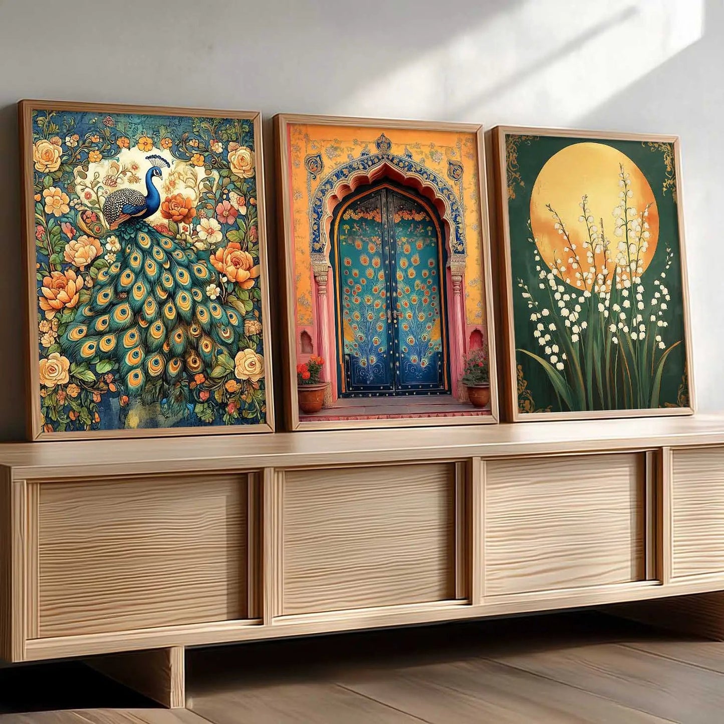 Traditional Wall  Art Paintings for Living Room - Wall Poster With frames