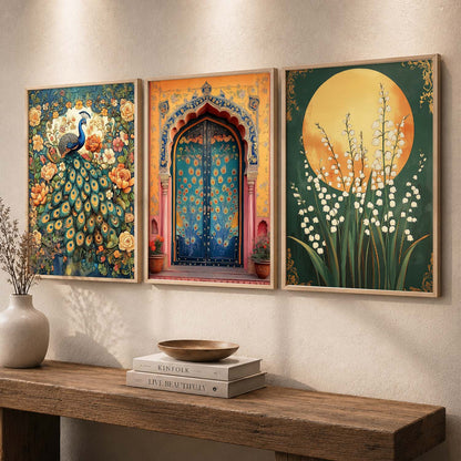 Traditional Wall  Art Paintings for Living Room - Wall Poster With frames