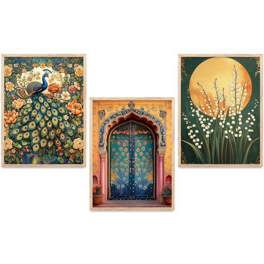 Madhubani    Wall  Art Paintings for Living Room - Wall Poster With frames