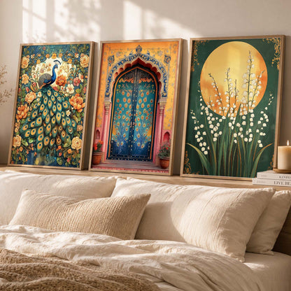 Traditional Wall  Art Paintings for Living Room - Wall Poster With frames