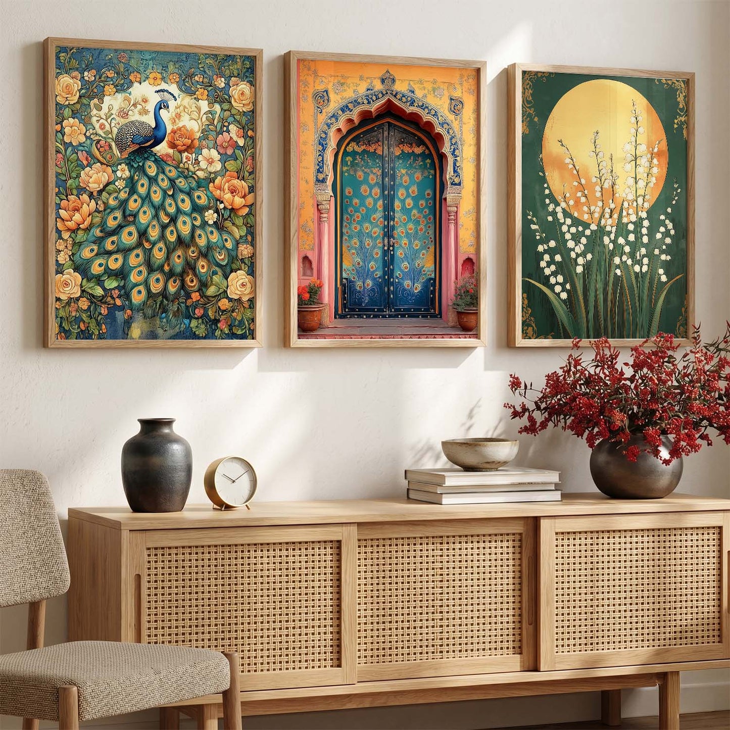 Traditional Wall  Art Paintings for Living Room - Wall Poster With frames