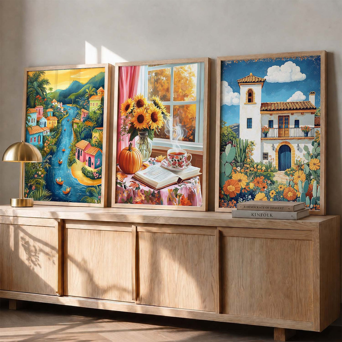 Modern Wall Art  Paintings for Living Room - Wall Poster With frames