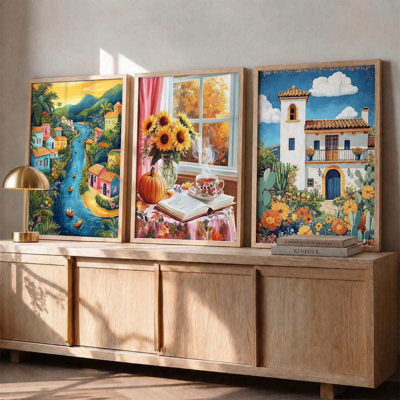 Modern Wall Art  Paintings for Living Room - Wall Poster With frames